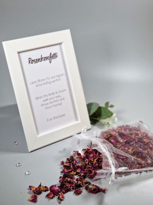 Bio Konfetti ROSES IN BAG